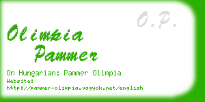 olimpia pammer business card